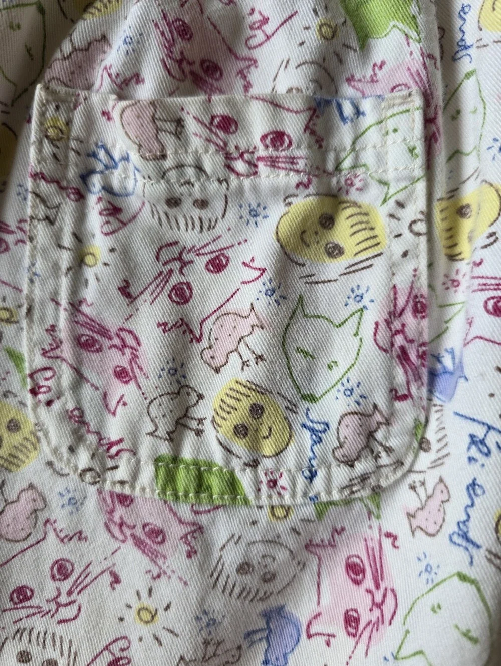 Vtg 1999 Carters x Yoko Ono Lennon Toddler Girl Dress Whimsical Kidcore Artcore